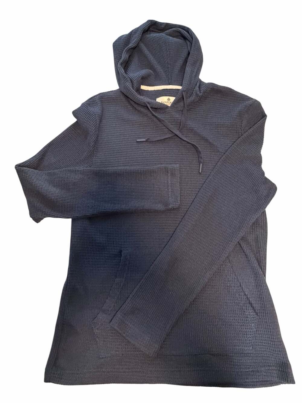 Rainforest Waffle Knit Long Sleeve Hooded Pullover
